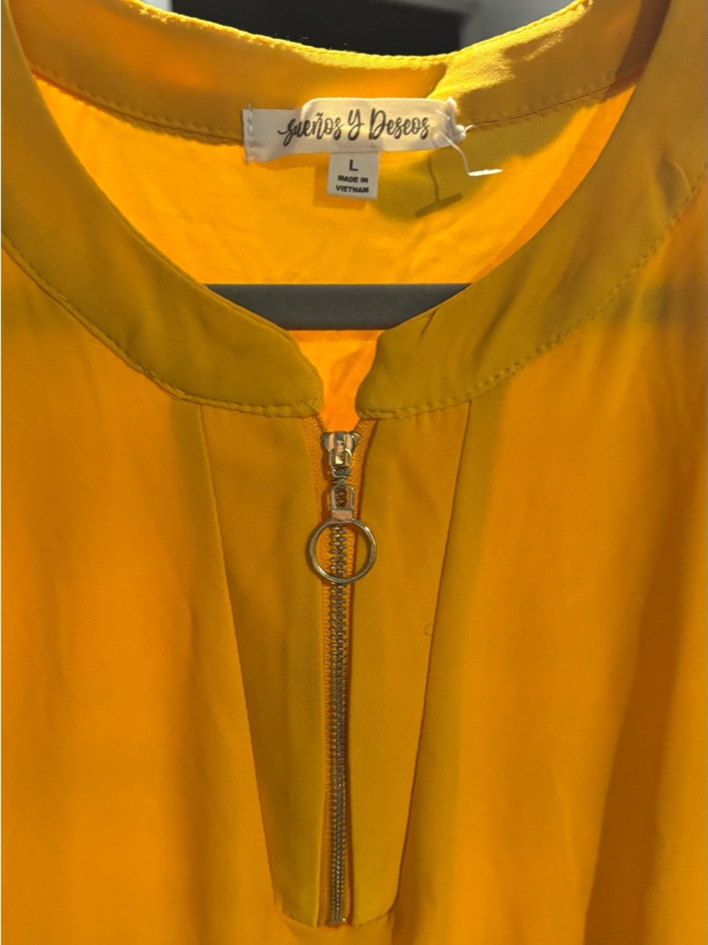 Yellow Zip-Front Women's Jacket